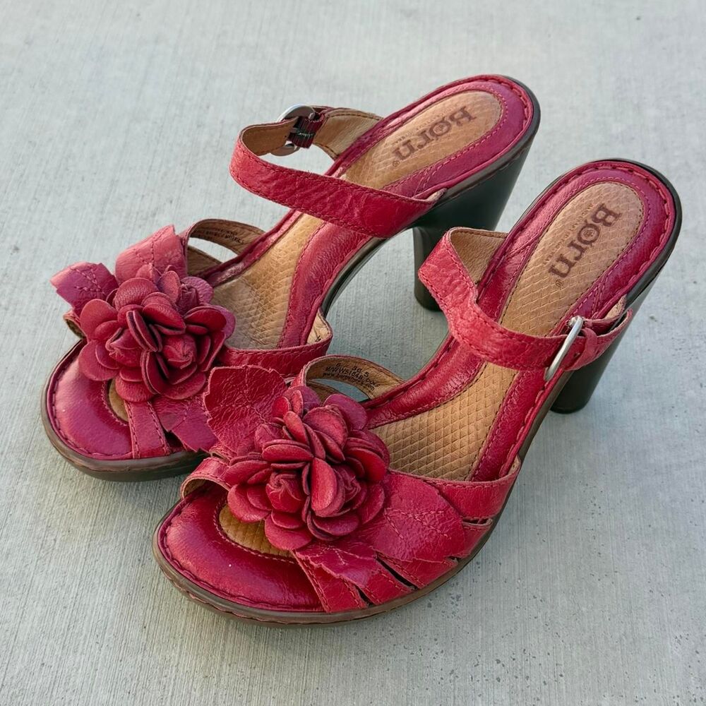 Born Women's Red and Pink Sandals